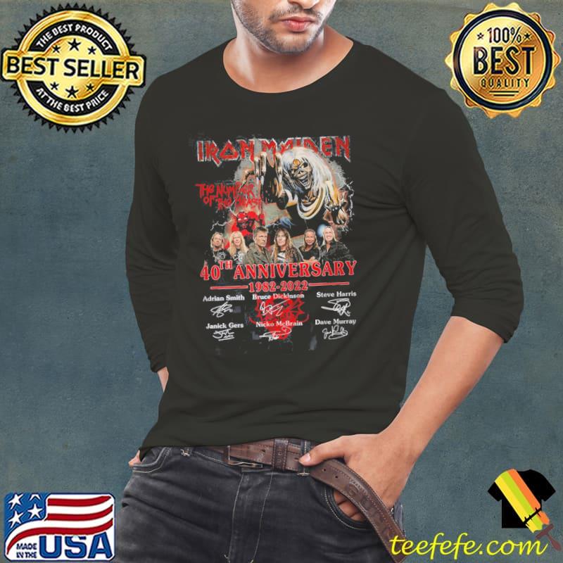 IRon Maiden 40th Anniversary 1982 2022 Shirt Long Sleeve Tee IRon Maiden 40th Anniversary 1982 2022 Shirt Long Sleeve Tee