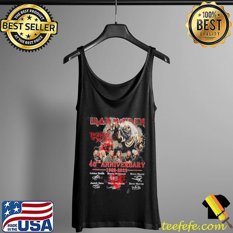 IRon Maiden 40th Anniversary 1982 2022 Shirt Tank Top IRon Maiden 40th Anniversary 1982 2022 Shirt Tank Top