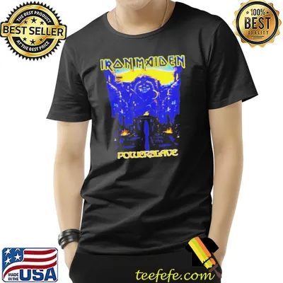 Iron maiden dark ink powerslaves shirt