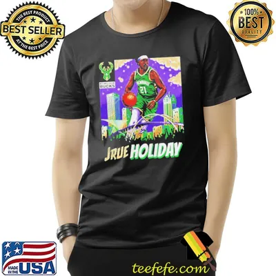 Item of the game jrue holiday skyline milwaukee bucks shirt