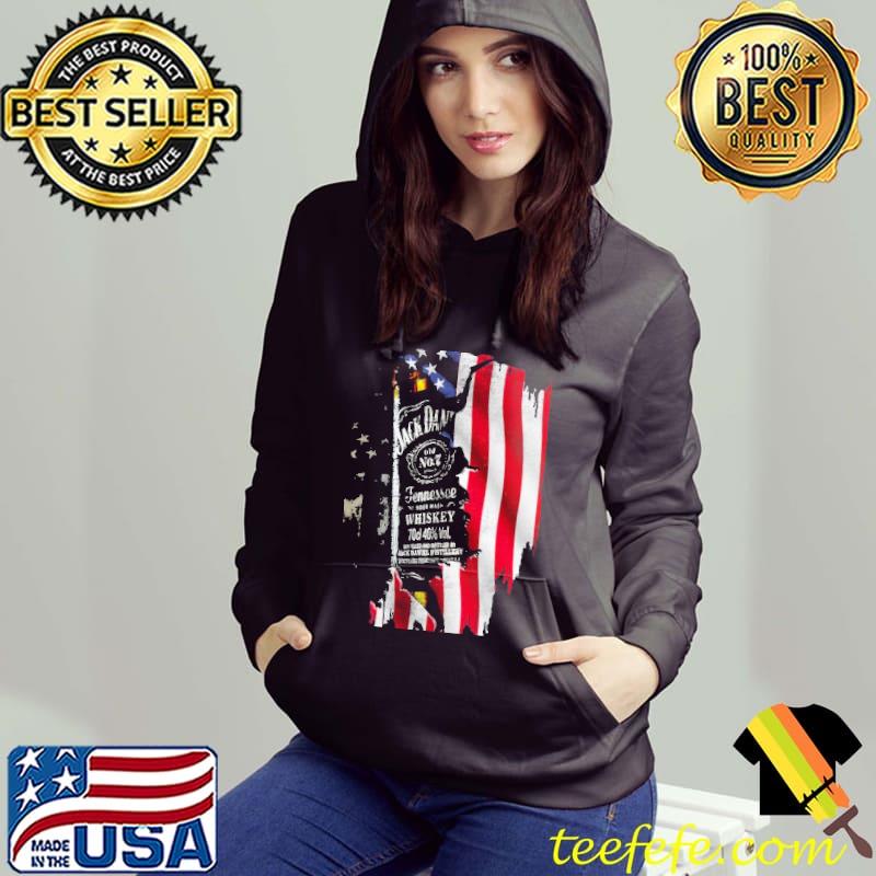 Jack Daniel's Skull American Flag Shirt Hoodie Jack Daniel's Skull American Flag Shirt Hoodie