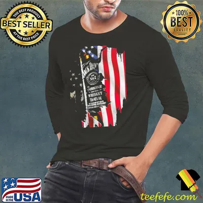 Jack Daniel's Skull American Flag Shirt