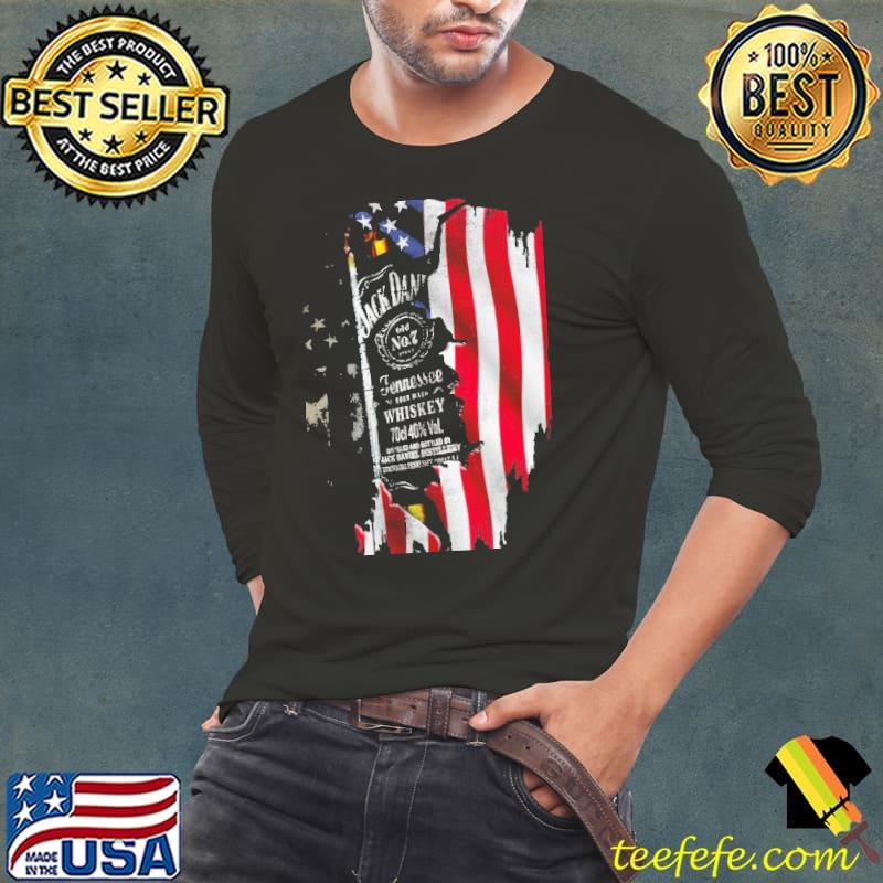 Jack Daniel's Skull American Flag Shirt