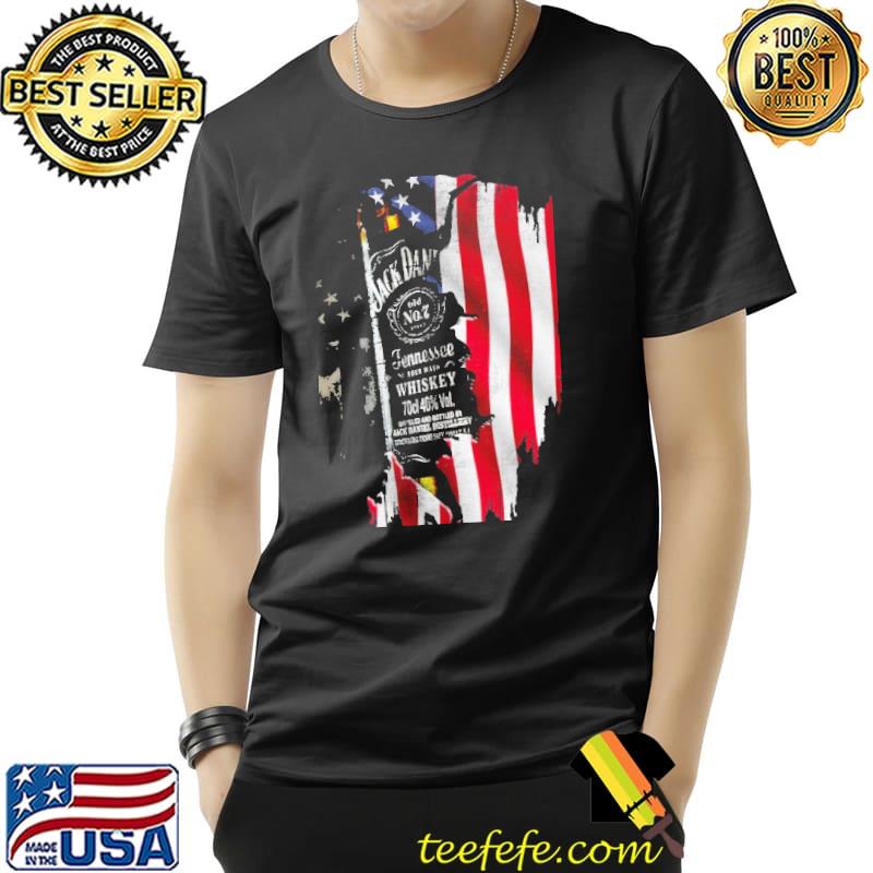 Jack Daniel's Skull American Flag Shirt Unisex Jack Daniel's Skull American Flag Shirt Unisex