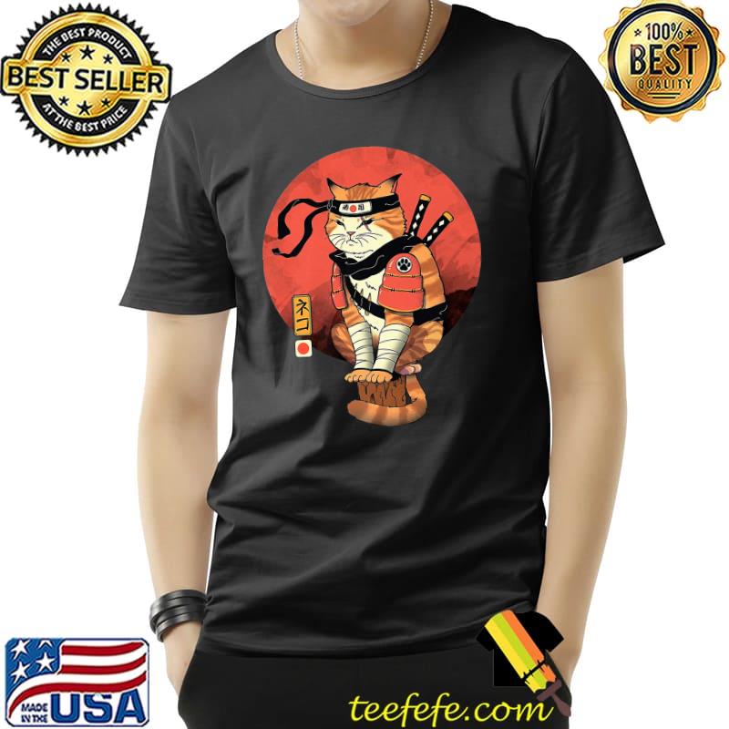 Japanese Ninja Kitty Kawaii Graphic Premium T-Shirt Unisex Japanese Ninja Kitty Kawaii Graphic Premium T-Shirt Unisex