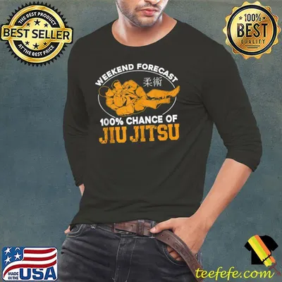 Jiu Jitsu Retro Vintage Weekend Forecast 100 Chance Of Jiu T-shirt