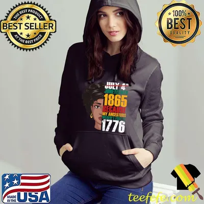 Juneteenth 1865 Because My Ancestors Weren't Free In 1776 T-shirt