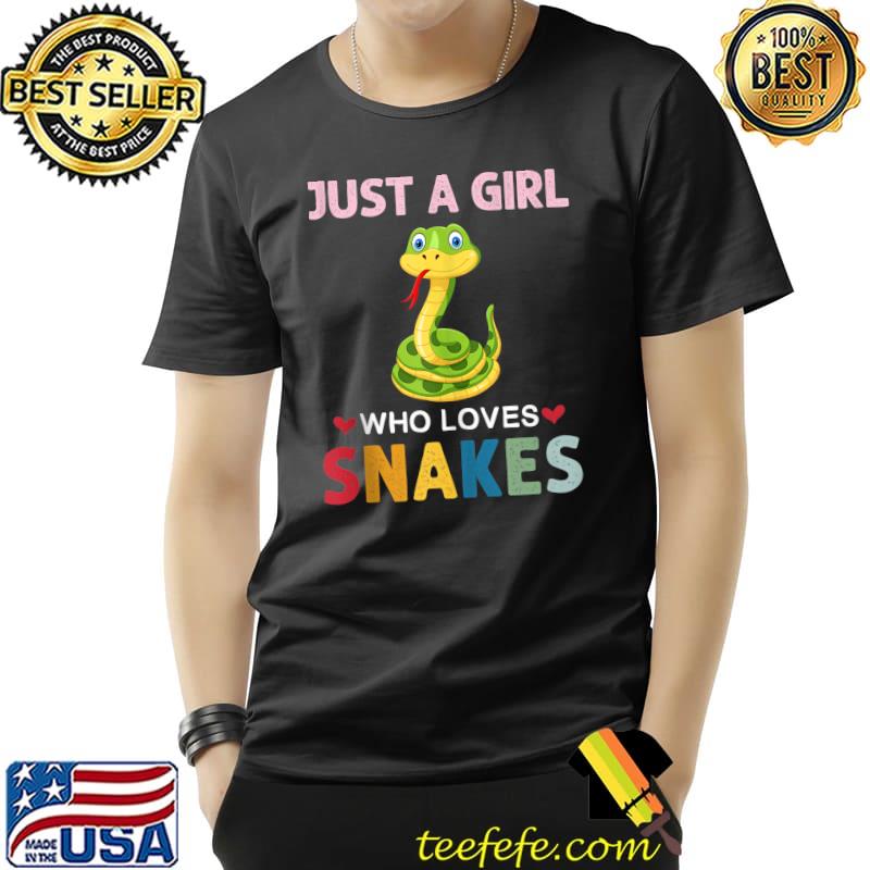 Just a Girl Who Loves Snakes Vintage Snake Graphic Girls T- Unisex Just a Girl Who Loves Snakes Vintage Snake Graphic Girls T- Unisex