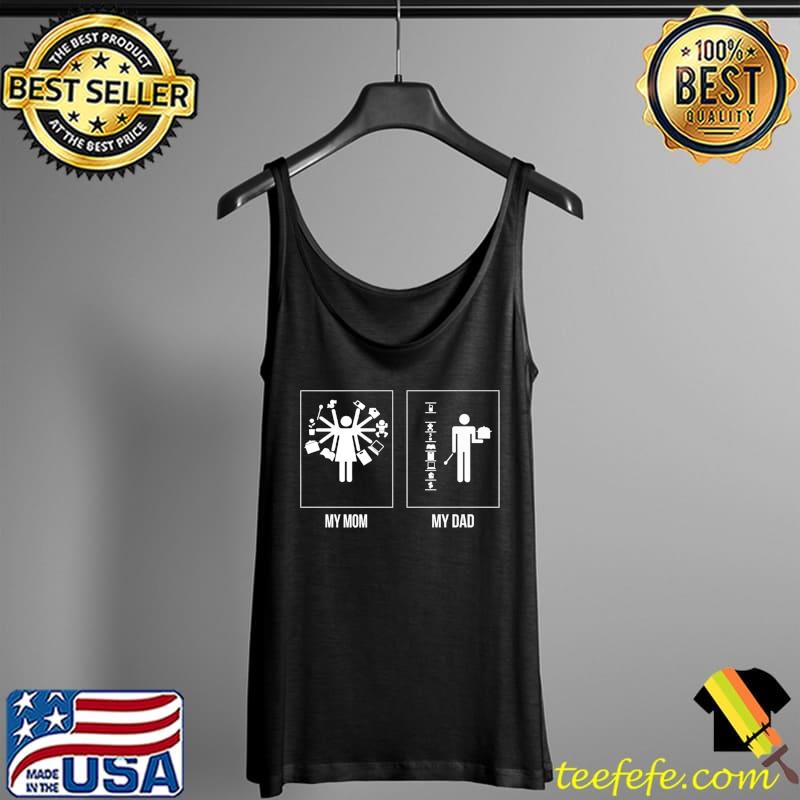 Kid Jokes My Mom vs. My Dad Funny Kids Toddler Premium T-Shirt Tank Top Kid Jokes My Mom vs. My Dad Funny Kids Toddler Premium T-Shirt Tank Top