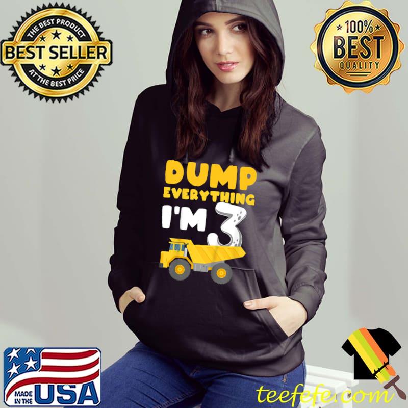 Kids Construction Truck 3rd Birthday Boy Excavator 3 year old T-Shirt Hoodie Kids Construction Truck 3rd Birthday Boy Excavator 3 year old T-Shirt Hoodie