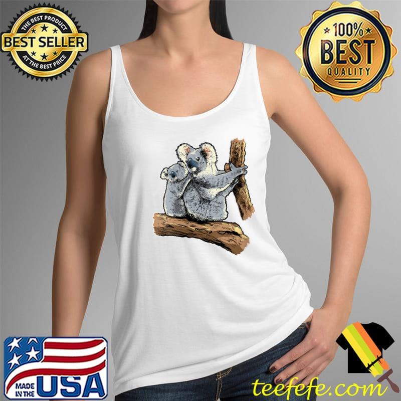 Koala With Koala Bear Baby Cute T- Tank Top Koala With Koala Bear Baby Cute T- Tank Top