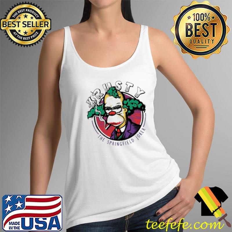Krusty The Springfield Joker Tank Top Krusty The Springfield Joker Tank Top