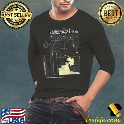 Las Vegas Strip Nevada Map Souvenir Vacation Must-Haves T-shirt