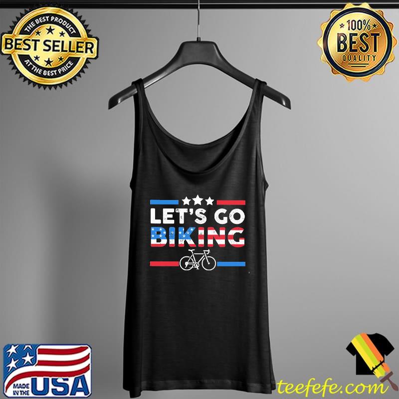 Let's Go Biking American Flag Shirt Tank Top Let's Go Biking American Flag Shirt Tank Top