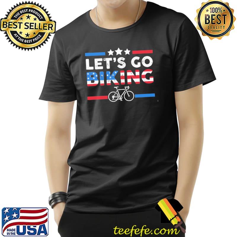 Let's Go Biking American Flag Shirt Unisex Let's Go Biking American Flag Shirt Unisex