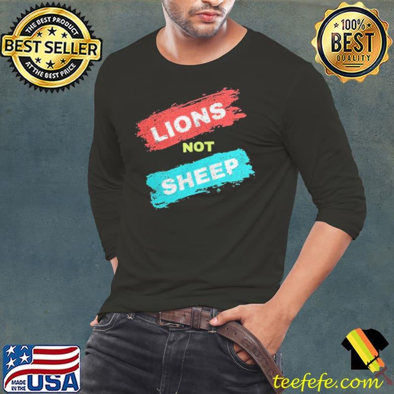 Lions not sheep shortsleeve Long Sleeve Tee Lions not sheep shortsleeve Long Sleeve Tee