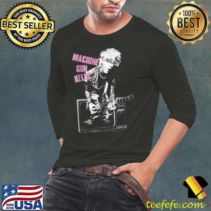 Machine Gun Kelly - TV Warp T-Shirt Long Sleeve Tee Machine Gun Kelly - TV Warp T-Shirt Long Sleeve Tee