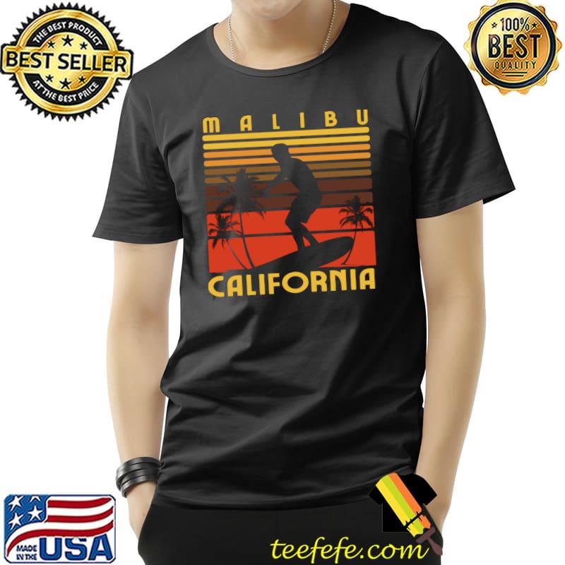 Malibu Beach California Surfing Surfer Ocean Vintage T- Unisex Malibu Beach California Surfing Surfer Ocean Vintage T- Unisex