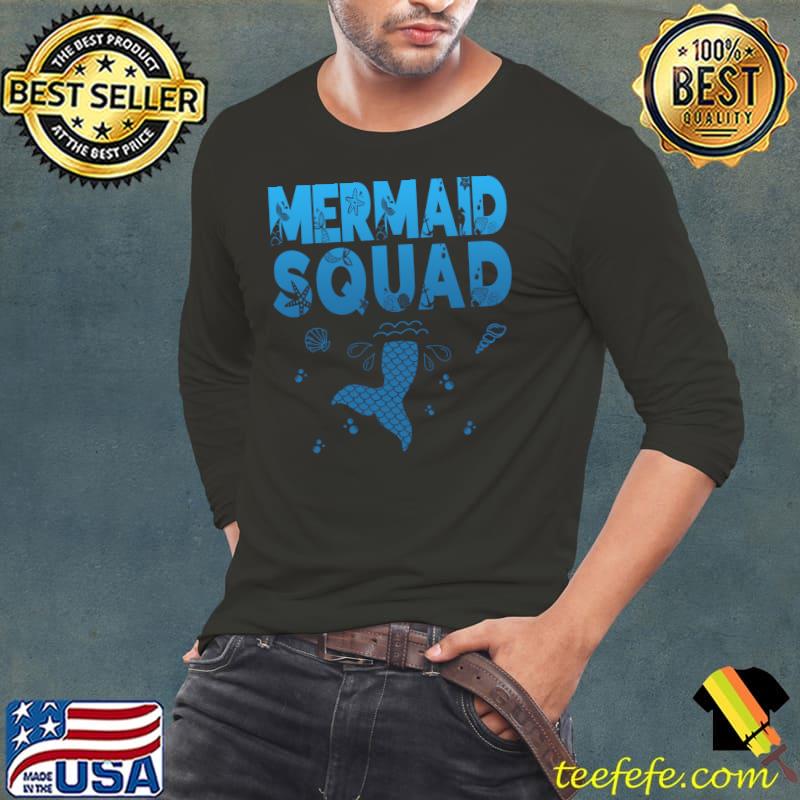 Mermaid Birthday Squad Party T-shirt