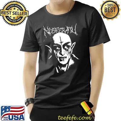 Metal nosferatu retro vampire movie shirt