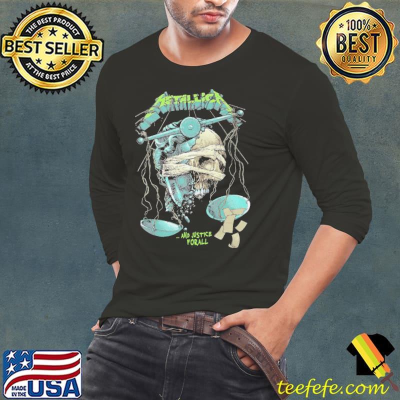 Metallica And Justice Forall Skull Shirt Metallica And Justice Forall Skull Shirt