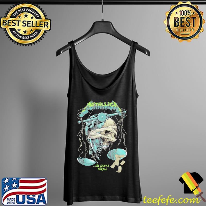 Metallica And Justice Forall Skull Shirt Tank Top Metallica And Justice Forall Skull Shirt Tank Top