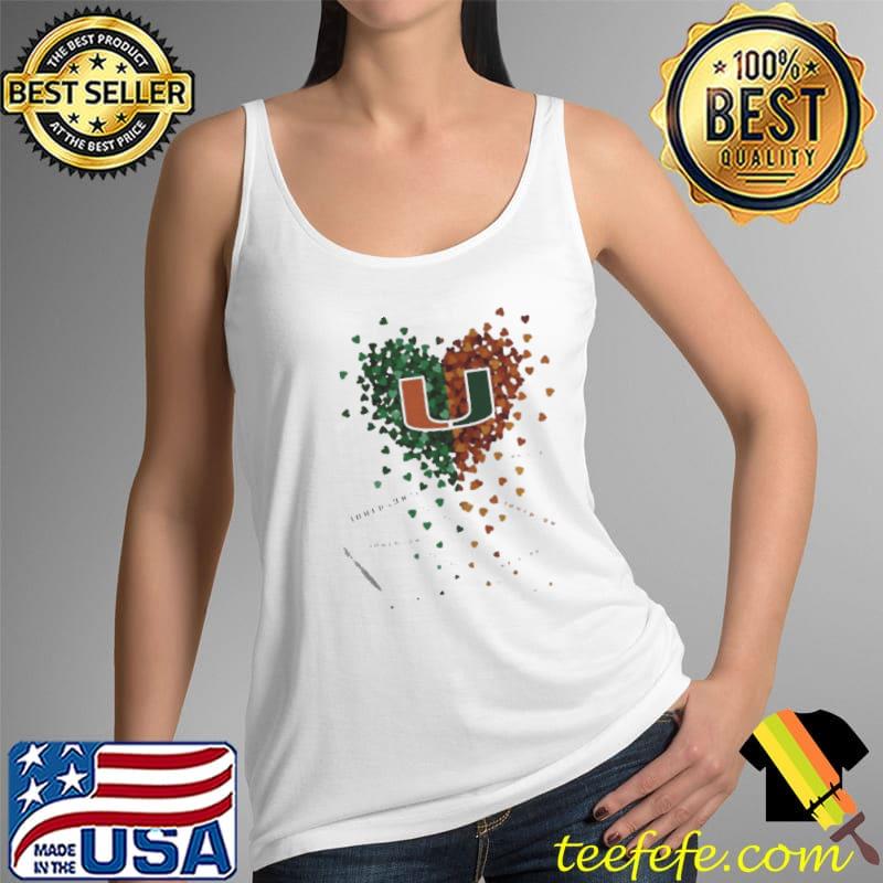 MiamI hurricanes Football Football in my heart Tank Top MiamI hurricanes Football Football in my heart Tank Top
