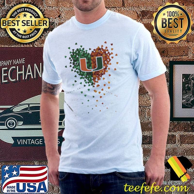 MiamI hurricanes Football Football in my heart Unisex MiamI hurricanes Football Football in my heart Unisex