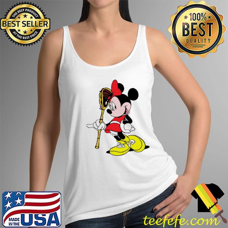 Minnie Mouse lacrosse stick shirt