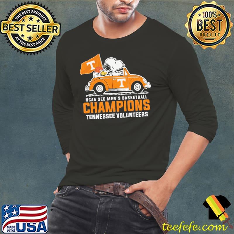 NCAA Sec Men's Basketball Champions Tennessee Volunteers Snoopy Shirt Long Sleeve Tee NCAA Sec Men's Basketball Champions Tennessee Volunteers Snoopy Shirt Long Sleeve Tee