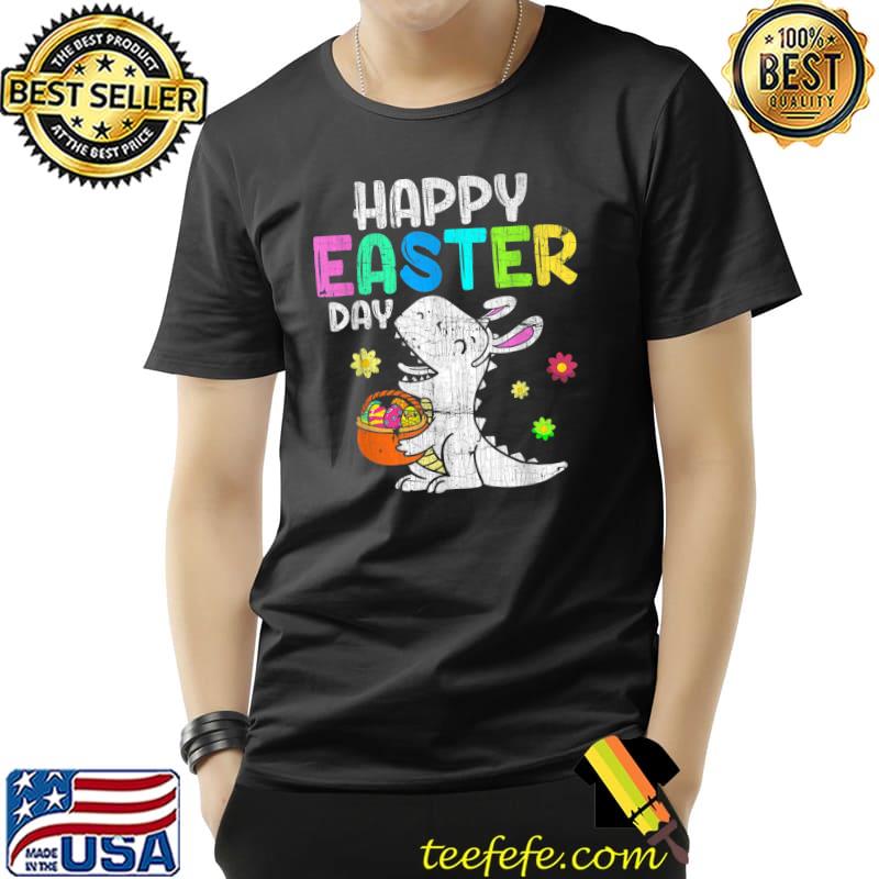 Nice Eggs Basket Bunny T Rex Dinosaur Happy Easter Day T-Shirt Unisex Nice Eggs Basket Bunny T Rex Dinosaur Happy Easter Day T-Shirt Unisex