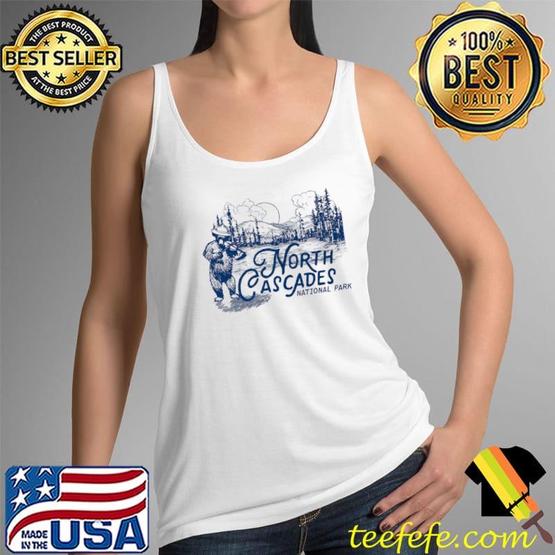 North Cascades National Park Vintage Fiddle Bear Funny Premium T-Shirt Tank Top North Cascades National Park Vintage Fiddle Bear Funny Premium T-Shirt Tank Top