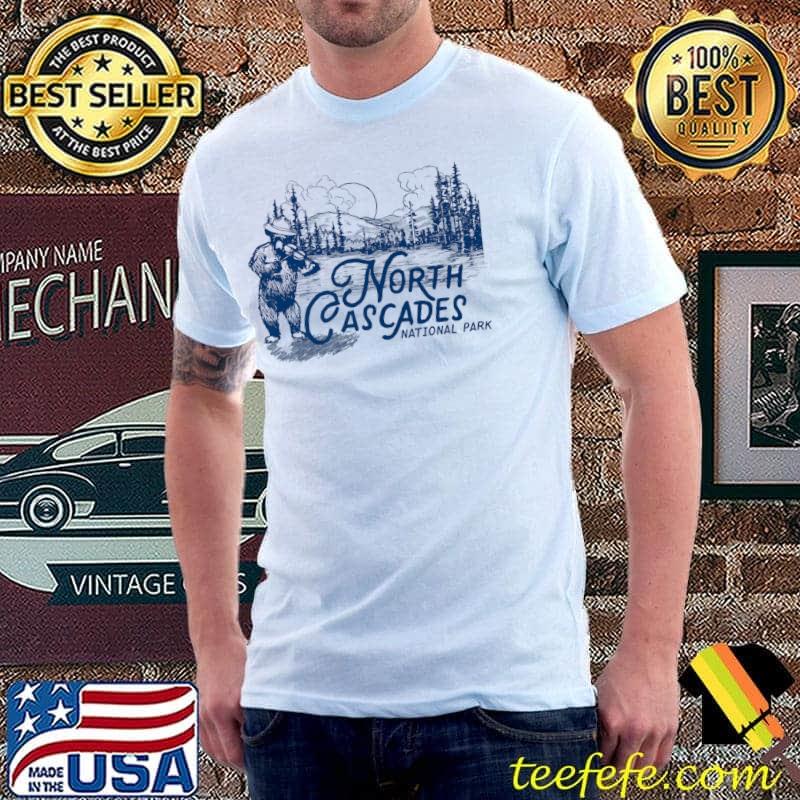 North Cascades National Park Vintage Fiddle Bear Funny Premium T-Shirt North Cascades National Park Vintage Fiddle Bear Funny Premium T-Shirt