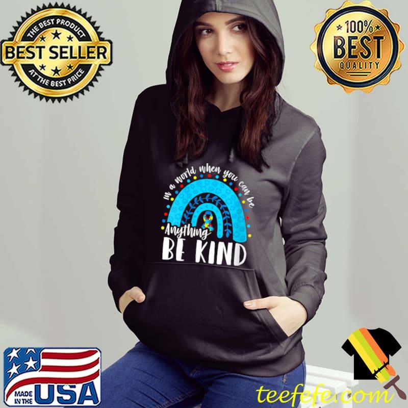 Official Be Kind Autism Awareness Rainbow Kindness Ribbon Heart T- Hoodie Official Be Kind Autism Awareness Rainbow Kindness Ribbon Heart T- Hoodie