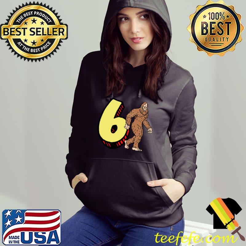 Official Bigfoot 6th Sixth Birthday Sasquatch 6 Year Old Yeti T- Hoodie Official Bigfoot 6th Sixth Birthday Sasquatch 6 Year Old Yeti T- Hoodie