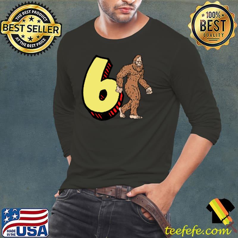 Official Bigfoot 6th Sixth Birthday Sasquatch 6 Year Old Yeti T-shirt Official Bigfoot 6th Sixth Birthday Sasquatch 6 Year Old Yeti T-shirt