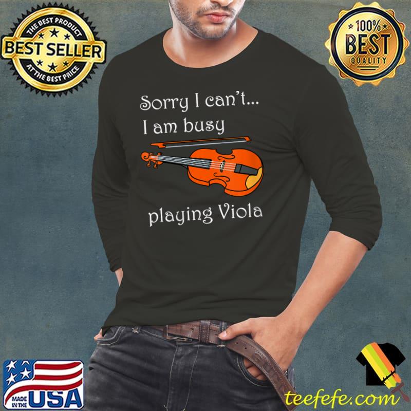 Orchestra Music Notes Musician Playing Viola T- Long Sleeve Tee Orchestra Music Notes Musician Playing Viola T- Long Sleeve Tee