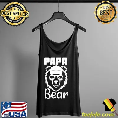 Papa Bear Sunglasses Dad Father T-Shirt