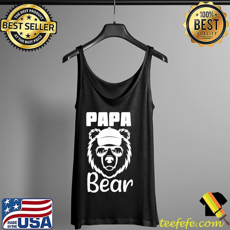 Papa Bear Sunglasses Dad Father T-Shirt