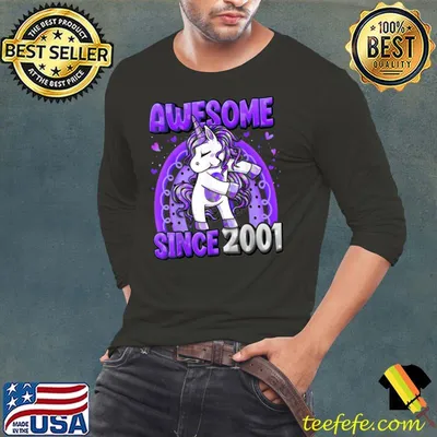 Premium 21 Years Old Unicorn Flossing 21st Birthday Girl Unicorn T-Shirt