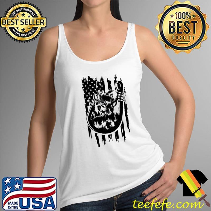 Pretty fishing American flag Tank Top Pretty fishing American flag Tank Top