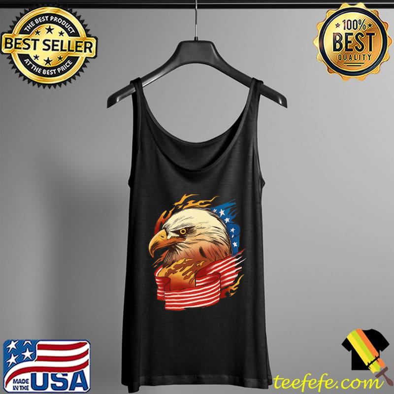 Proud American Flag Eagle Illustration - America Pride - 4th Premium T-Shirt Tank Top Proud American Flag Eagle Illustration - America Pride - 4th Premium T-Shirt Tank Top