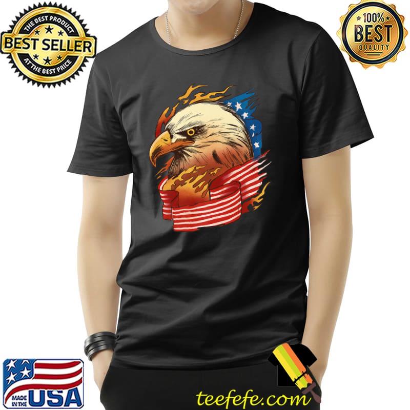Proud American Flag Eagle Illustration - America Pride - 4th Premium T-Shirt Unisex Proud American Flag Eagle Illustration - America Pride - 4th Premium T-Shirt Unisex