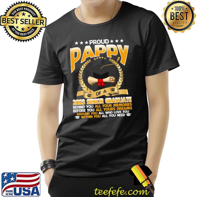 Proud Pappy Of A 2023 Senior Graduate Senior 23 Premium T-Shirt Proud Pappy Of A 2023 Senior Graduate Senior 23 Premium T-Shirt