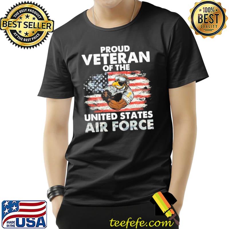 Proud Veteran Of The United States Air Force American Flag Eagles Shirt