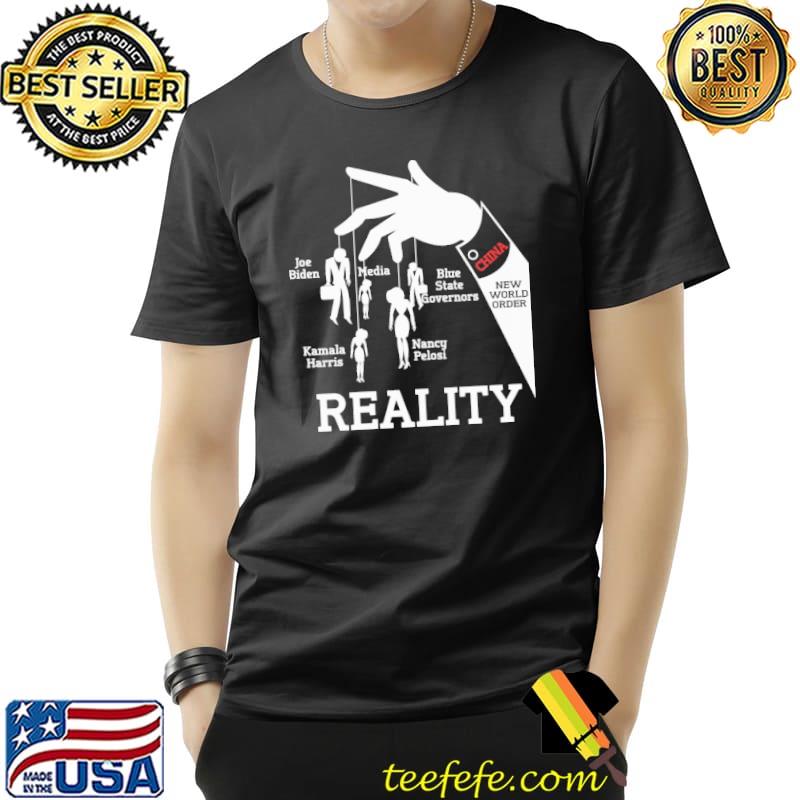 Puppets China New World Order Biden Harris Pelosi Reality shirt Puppets China New World Order Biden Harris Pelosi Reality shirt