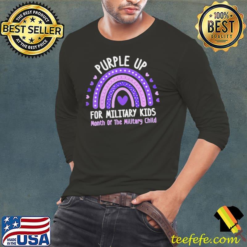 Purple up for military kids month of the military child Long Sleeve Tee Purple up for military kids month of the military child Long Sleeve Tee