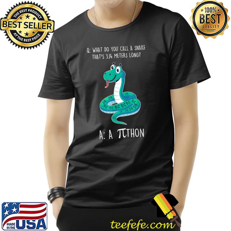Python Pithon Pi Symbol Funny Math Teacher Pi Day T-Shirt Unisex Python Pithon Pi Symbol Funny Math Teacher Pi Day T-Shirt Unisex