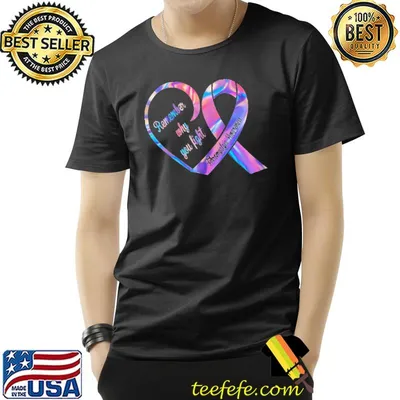 Remember Why You Fight Fibromyagia Awareness Heart Hologram Shirt