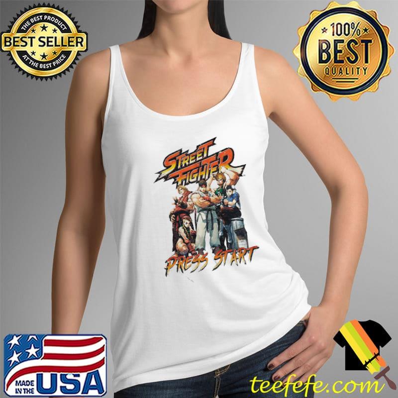 Retro Press Start Street Fighter Shirt Tank Top Retro Press Start Street Fighter Shirt Tank Top